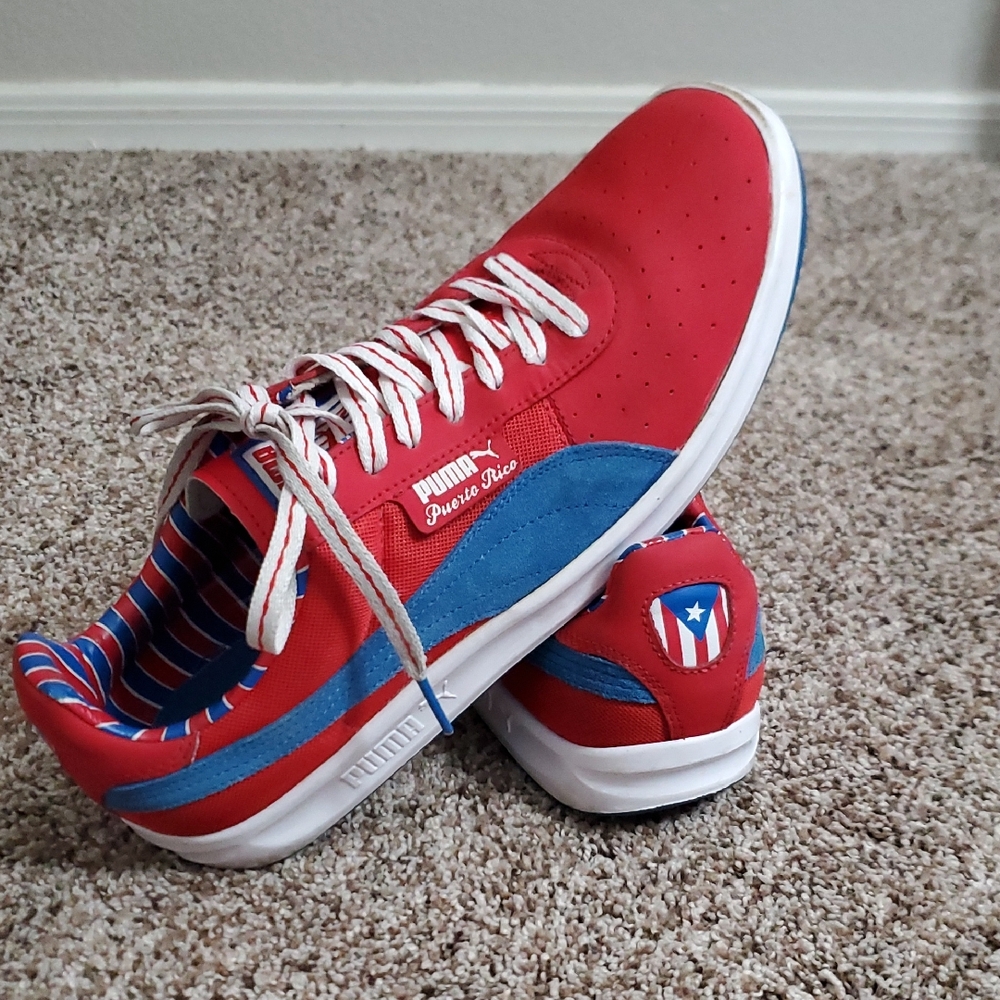 🔥 Puma California PR “Puerto Rico Flag” Sneakers‎ – Men’s Size 9.5 (RARE)